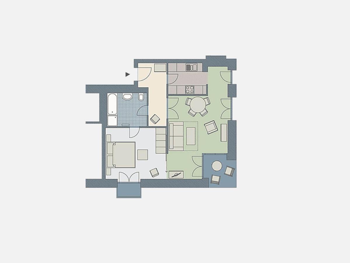 Kaiservillen Heringsdorf - Ferienwohnung Mit 1 Schlafzimmer Und Terrasse D201 エクステリア 写真